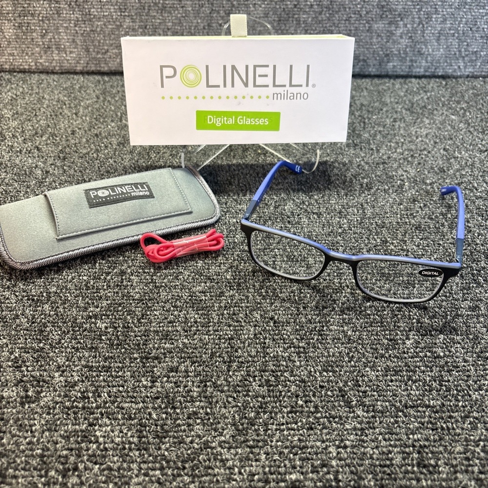 Polinelli® MILANO Quality‎ Premium Digital Glasses -Piano Blue P101